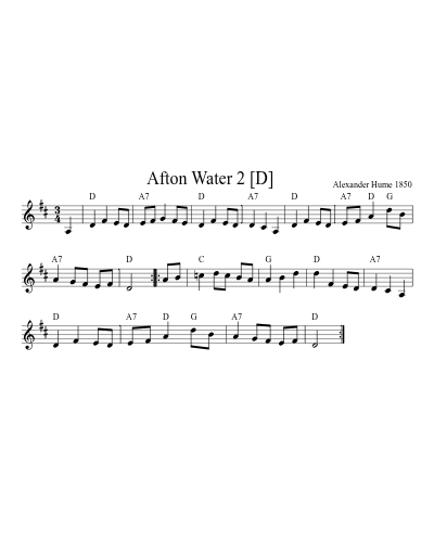 Afton Water 2    [D]