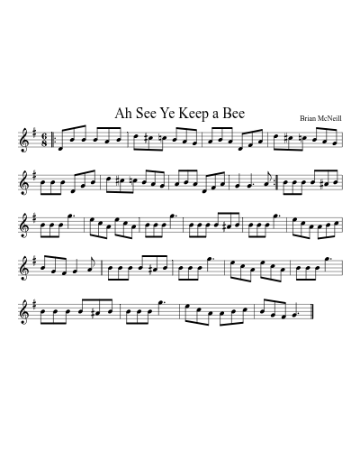 Ah See Ye Keep a Bee (Version 2)