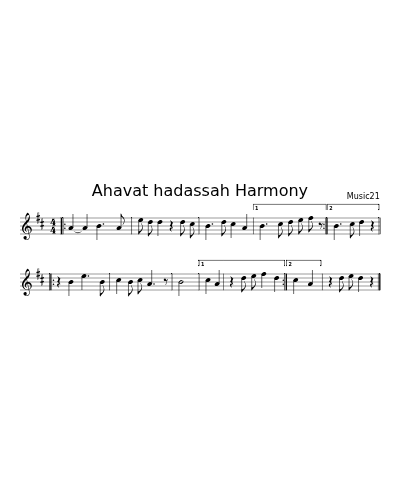 Ahavat hadassah Harmony preview