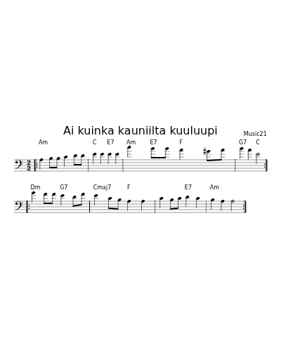 Ai kuinka kauniilta kuuluupi