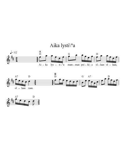 Aika lysti\"a preview