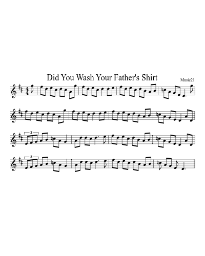 Did You Wash Your Father's Shirt