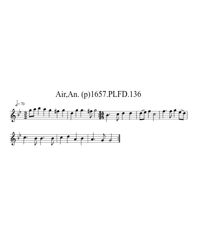 Air,An. (p)1657.PLFD.136 sheet music preview