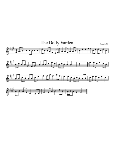 The Dolly Varden sheet music preview