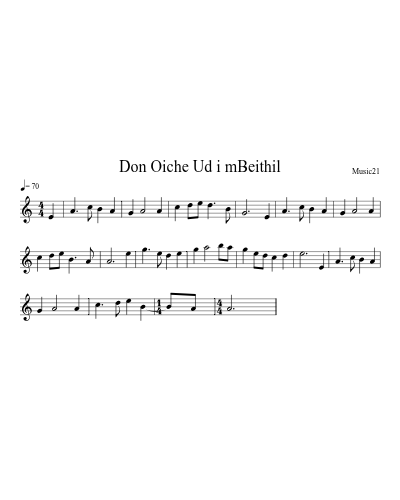 Don Oiche Ud i mBeithil