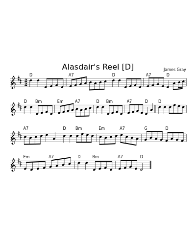 Alasdair's Reel [D] (Version 2)