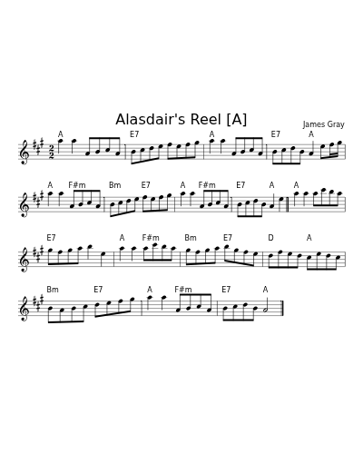 Alasdair's Reel [A] (Version 2)