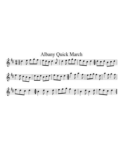 Albany Quick March (Version 3)