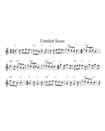 Albinia Bb C D G 32 4 (Version 2) sheet music preview