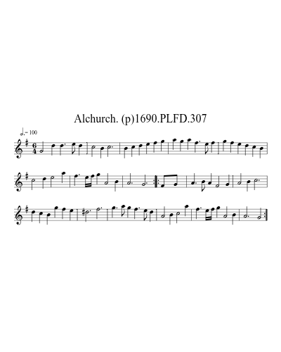 Alchurch. (p)1690.PLFD.307