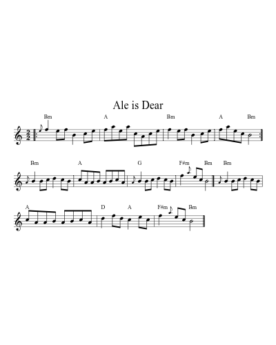 Ale is Dear (Version 2)