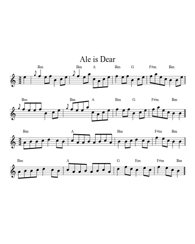 Ale is Dear (Version 5)