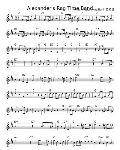 Alexander's Rag Time Band (Version 2)