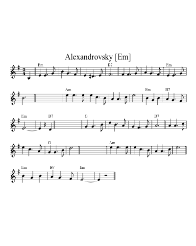Alexandrovsky [Em]