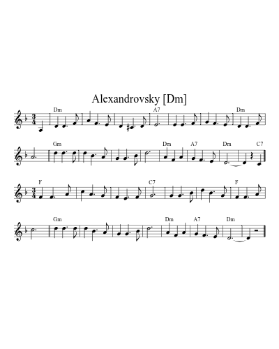 Alexandrovsky [Dm] (Version 2)