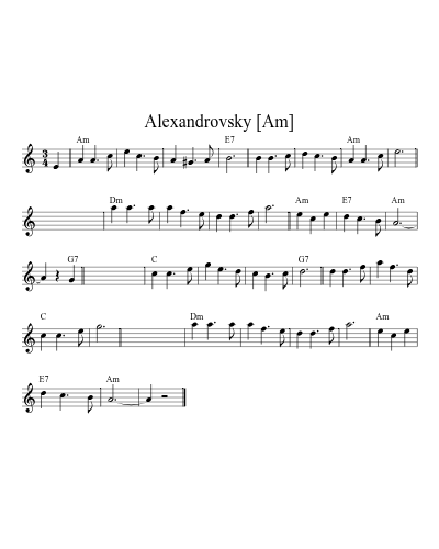 Alexandrovsky [Am] (Version 3)