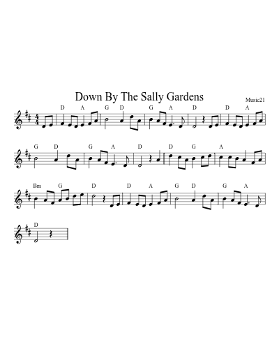 Down By The Sally Gardens preview