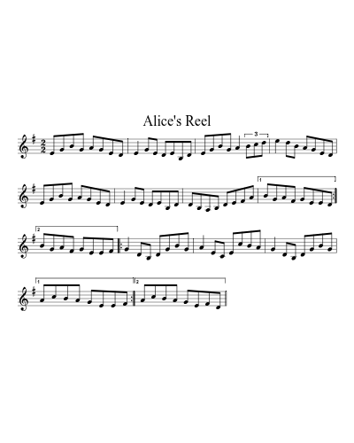 Alice's Reel (Version 2)