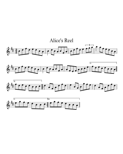 Alice's Reel (Version 3)