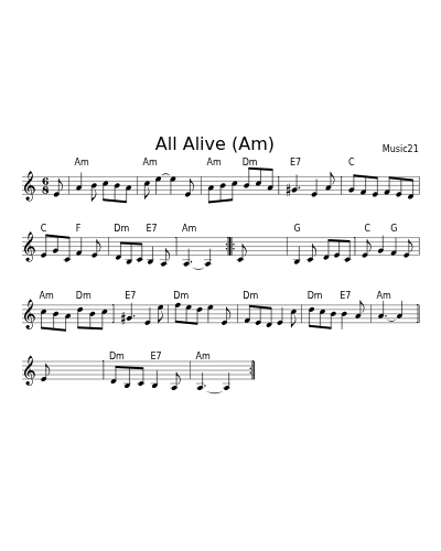 All Alive   (Am)