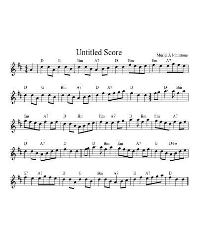 All For Mary sheet music preview
