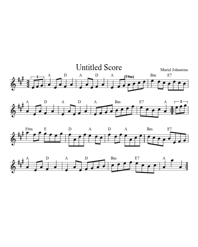 All For Mary (Version 4) sheet music preview