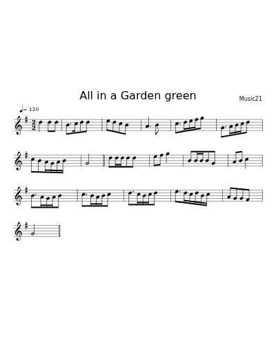 All in a Garden green