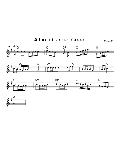 All in a Garden green (Version 2)