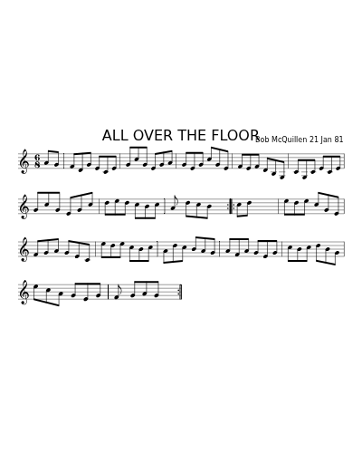 ALL OVER THE FLOOR (Version 2)