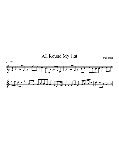 All Round My Hat (Version 2)