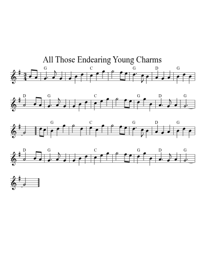 All Those Endearing Young Charms preview