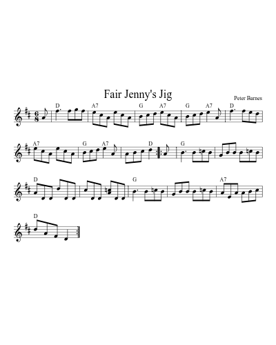 Fair Jenny's Jig (All Tunes)
