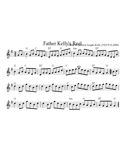 Father Kelly's Reel