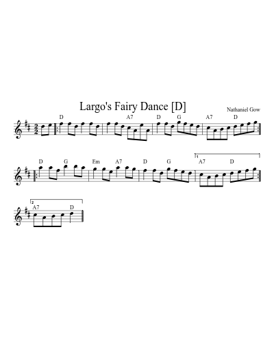Largo's Fairy Dance    [D]