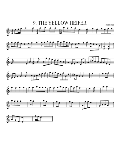 9. THE YELLOW HEIFER