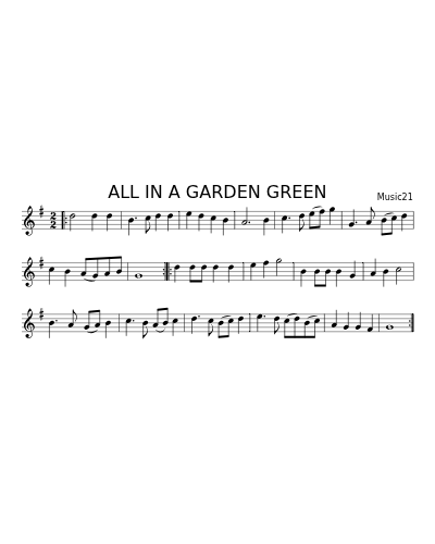 All in a Garden green (Version 5)