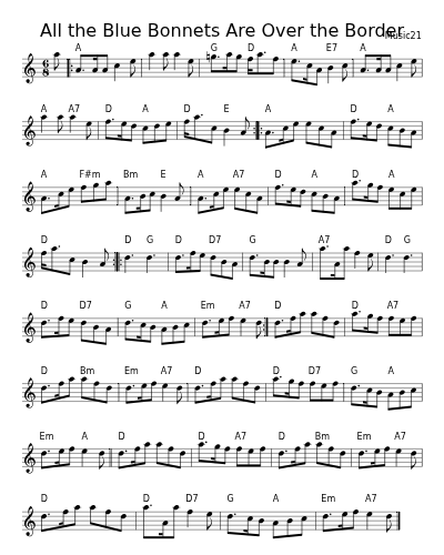 All the Blue Bonnets Are Over the Border (Version 6)