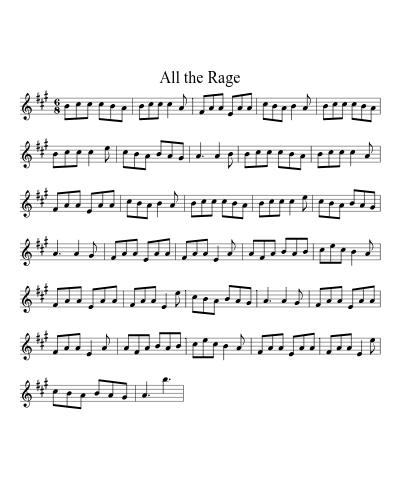 All the Rage (Version 4) sheet music preview