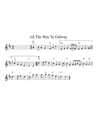 All The Way To Galway (Version 7)