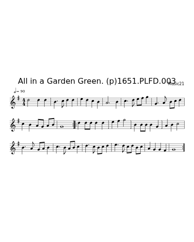 All in a Garden Green. (p)1651.PLFD.003