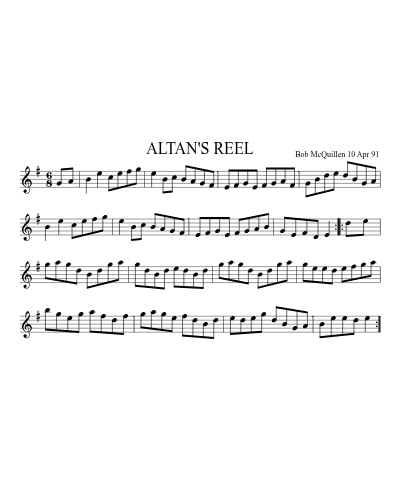 ALTAN'S REEL (Version 2) preview