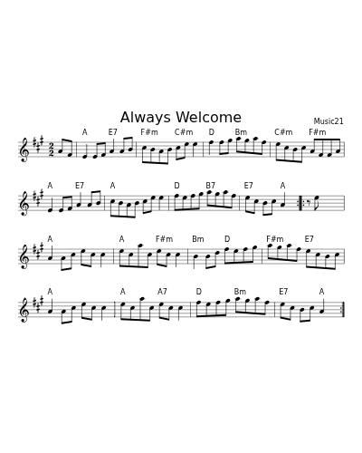Always Welcome (Version 3)