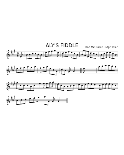ALY'S FIDDLE (Version 2)