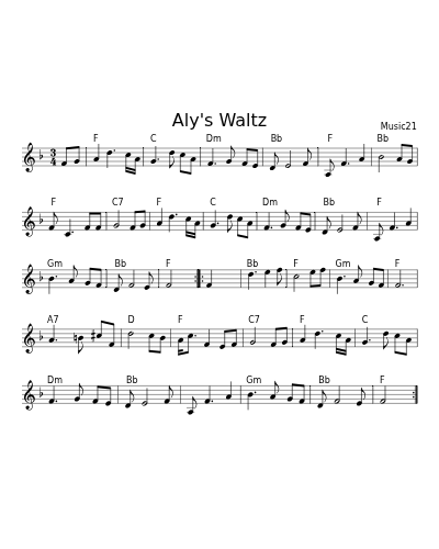 Aly's Waltz (Version 3)