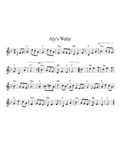 Aly's Waltz (Version 4)