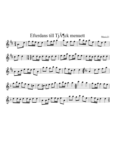 Efterdans till TjÃ¶ck menuett preview