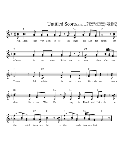 Am Brunnen Vor Dem Tore