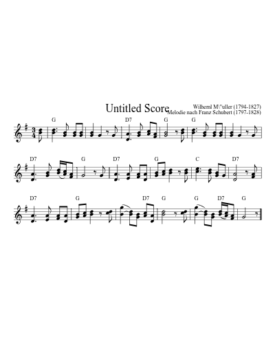 Am Brunnen Vor Dem Tore (Version 2)