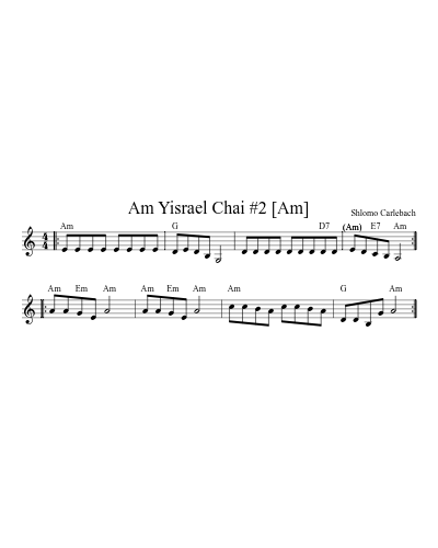 Am Yisrael Chai #2 [Am]