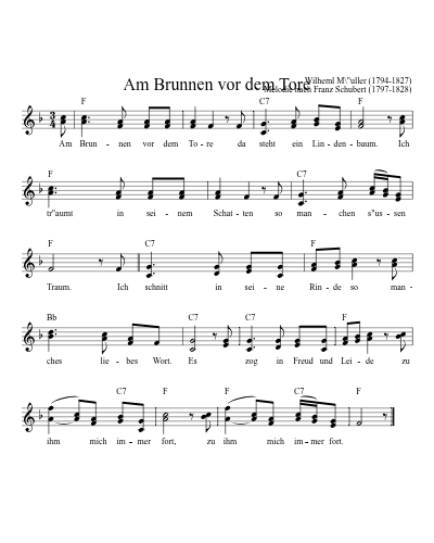 Am Brunnen Vor Dem Tore (Version 3)